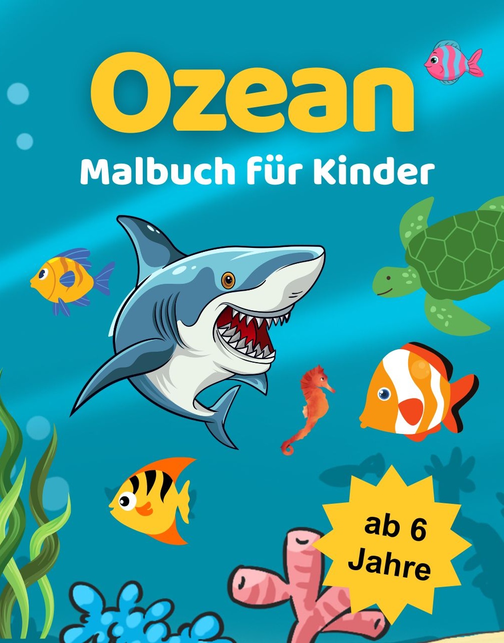 Ozean Malbuch für Kinder Cover